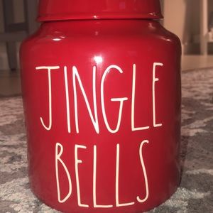 Rae Dunn Jingle bells canister